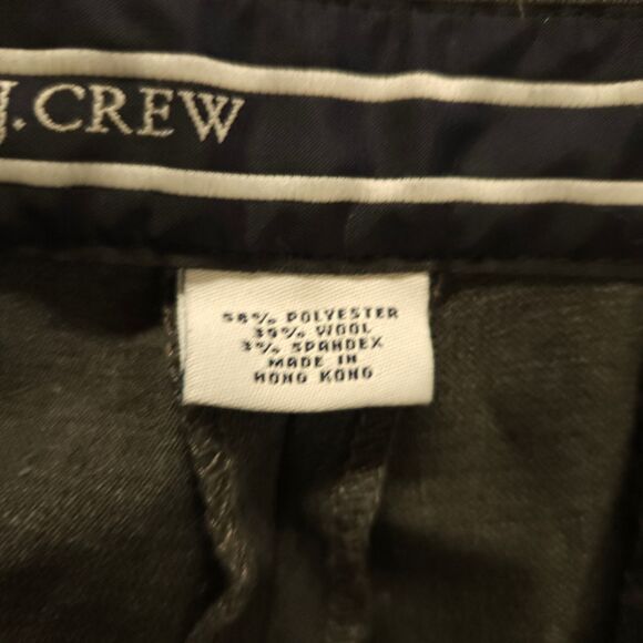 J. Crew Mens 36x30 Gray Classic Fit Wool Blend Stretch Flat Front Dress Pants - Picture 4 of 8
